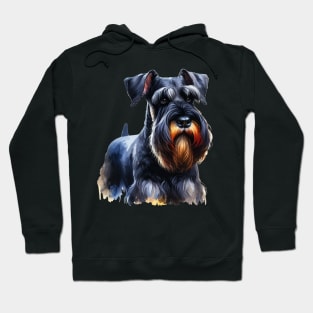 Watercolor Giant Schnauzer - Beautiful Dog Hoodie